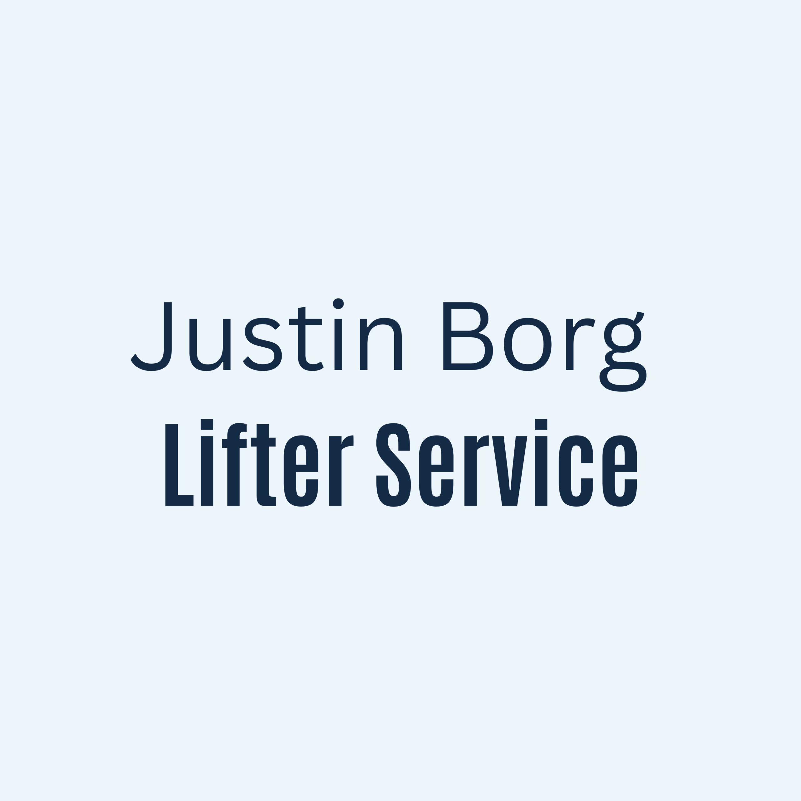 Justin Borg Lifting Service